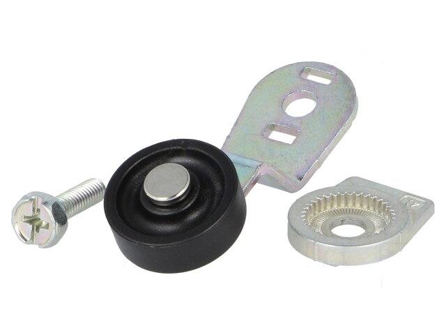 Aandrijfkop; hendel R 43mm, roller van kunststof Ø20mm Aandrijfkop; hendel R 43mm, roller van kunststof Ø20mm